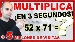 💥quotTÉCNICA Para MULTIPLICAR En 3 SEGUNDOSquot💥Matemáticas Mágicas💥Cálculo Mental [upl. by Yesdnil]