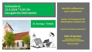 Gottesdienst am 1592024 um 930 Uhr [upl. by Ranilopa]