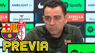 RUEDA PRENSA XAVI FC BARCELONA v GRANADA CF [upl. by Nura842]