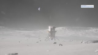 Private lander makes first US moon landing in more than 50 years [upl. by Chud424]