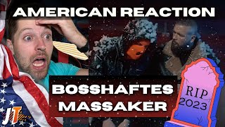 RIP GERMAN RAP 💀💀 Asche amp Kollegah  Bosshaftes Massaker American Reaction [upl. by Emelina]