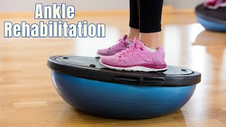 BOSU Advanced techniques for ankle rehabilitation [upl. by Aynosal631]