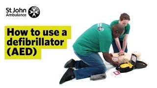 How to Use a Defibrillator AED  First Aid Training  St John Ambulance [upl. by Anwadal]