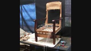 rocking chair start to finish upholstery [upl. by Aerahs806]