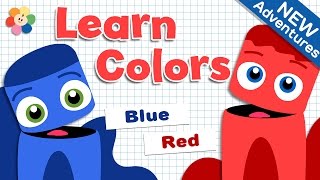 Color Learning for Children  Red and Blue  Color Cartoons for Babies and Toddlers  Color Crew [upl. by Aveline]