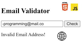 Email Validation on Website Through JavaScript  Hindi [upl. by Templer579]