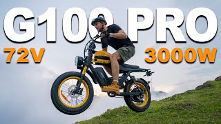 Electric Bike 72V 3000W HappyRun G100 Pro fast Electric Motorcycle [upl. by Atekihc]