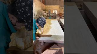 Huge super grainy Wood Panels cuttingwood woodskills woodwork woodcutter woodcuting [upl. by Henigman745]