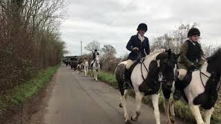 The Beaufort Hunt near Tetbury  New Years Eve 2018 [upl. by Acinomahs366]