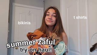 summer zaful tryon haul swimsuits accessories etc [upl. by Ahselef785]