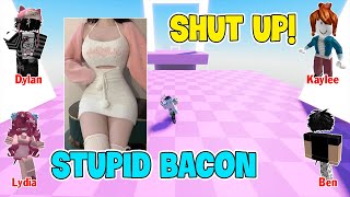 TEXT To Speech Emoji Groupchat Conversations  I Cant Believe That Bacon Girl Stole My Boyfriend [upl. by Sabu385]