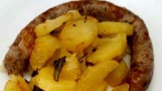 SALSICCIA AL FORNO CON PATATE [upl. by Satsoc]