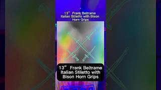 Album Review of 13” Frank Beltrame Italian Stiletto with Bison Horn Grips by Xiu Xiu altpop artpop [upl. by Oilerua]