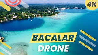 BACALAR 4K DRONE 🇲🇽 Lagoon of 7 Colors MEXICO [upl. by Treacy]