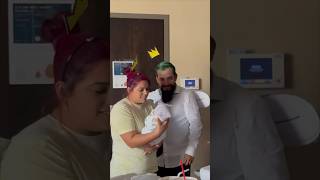 These godparents came to see the newborn baby dressed as the Fairly OddParents 😂 [upl. by Thesda]