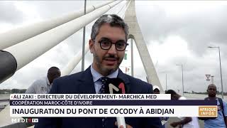 Coopération MarocCôte d´Ivoire  Inauguration du pont de Cocody à Abidjan [upl. by Noemys]