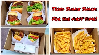 We tried Shake Shack for the first time Delivery [upl. by Perkins]