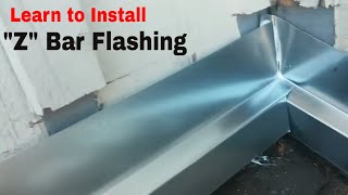 How to install quotZquot Bar flashing Learn to install Z bar flashing  step by step video [upl. by Kilby657]