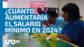 ¿Cuánto aumentaría el salario mínimo en 2024 y cuánto ganarían los trabajadores [upl. by Violeta585]