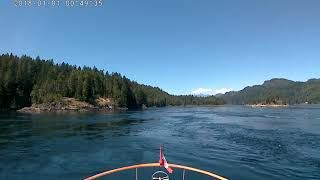 Skookumchuck Tidal Rapids Passage  Sechelt Inlet [upl. by Audrye562]