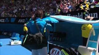 Rafael Nadal throws his towel [upl. by Rifkin]