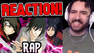 REACTION  UCHIHA RAP  quotREDquot  RUSTAGE ft Khantrast Naruto Shippuden [upl. by Ahsenid]