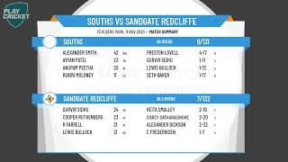 Brisbane Metropolitan Cricket  9th v 10th  Finals Round 1  Souths v Sandgate Redcliffe [upl. by Luke]