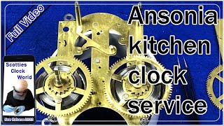 Ansonia Kitchen Clock Service  Full Video [upl. by Sidonnie]