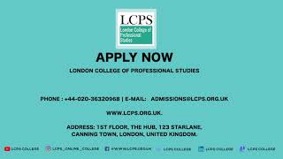 Study Health amp Social Care Management Course  London College of Professional Studies  LCPS College [upl. by Folger]