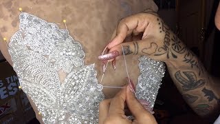 HOW TO SEW A BODICE APPLIQUÉ Simple amp Easy [upl. by Rheta848]