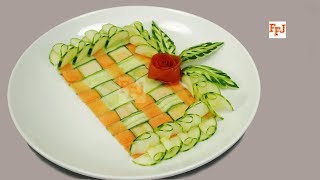 Garnishing Food With Easy Vegetable Decoration [upl. by Fulmer294]