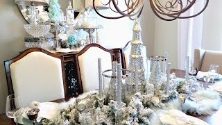 NEW Christmas Tablescape Winter Wonderland [upl. by Amahcen]