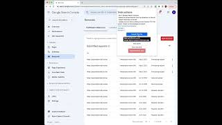 Google Search Console  Bulk URL Removal  Download Error Messages [upl. by Ailssa]