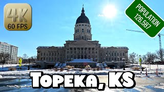 Driving Around Topeka Kansas in 4k Video [upl. by Nyllaf]