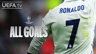 CRISTIANO RONALDO ALL UCL GOALS [upl. by Henson]