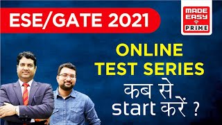 What is the Right Time To Start Online Test Series 2021  MUST WATCH  by Mr B Singh MADE EASY [upl. by Chaffin413]