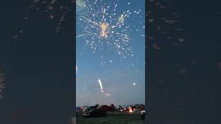 ocean shores Washington fireworks on the beach fourth of July [upl. by Lehsreh]