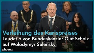 Verleihung des Karlspreises Ansprache von Bundeskanzler Olaf Scholz am 140523 [upl. by Breana]