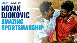 Novak Djokovic Amazing Sportsmanship Moments [upl. by Lian]