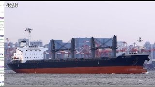 NEW HISTORY Bulk Carrier バラ積み船 東京港出港 2013APR [upl. by Litta]