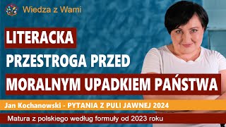 Literacka przestroga przed moralnym upadkiem państwa [upl. by Nyrraf]