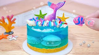 Fresh Miniature Ocean Mermaid Jelly Cake Decorating Idea for Summer 🍉 Miniature Jello Cake Recipe [upl. by Irtimid331]