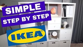 IKEA KALLAX Shelf How To Assemble Fast Step by Step 2019 [upl. by Ojytteb104]