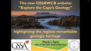 The GSSAWCB Website quotExplore the Capes Geologyquot by Wendy Taylor [upl. by Callery378]