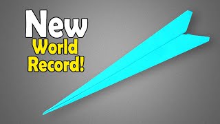 How to Make the New World Record Paper Airplane  How to Make a World Record Paper Airplane 2023 [upl. by Keldon]