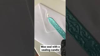 Wax sealing with sealing candle how to [upl. by Simmie]