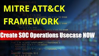 HOW to use MITRE ATTampCK Framework in SOC Operations  Explained by a Cyber Security Professional [upl. by Eelaroc748]