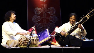 The Two Masters  Ustad Shahid Parvez Khan sitar and Ustad Zakir Hussain tabla live [upl. by Nauq199]