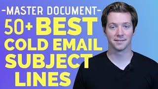 50 Cold Email Subject Lines To Test FREE DOWNLOAD [upl. by Ateiluj]