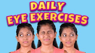 Eye Exercises to Improve Eyesight  Daily Yoga for Eyes  Yoga Guppy [upl. by Capwell300]